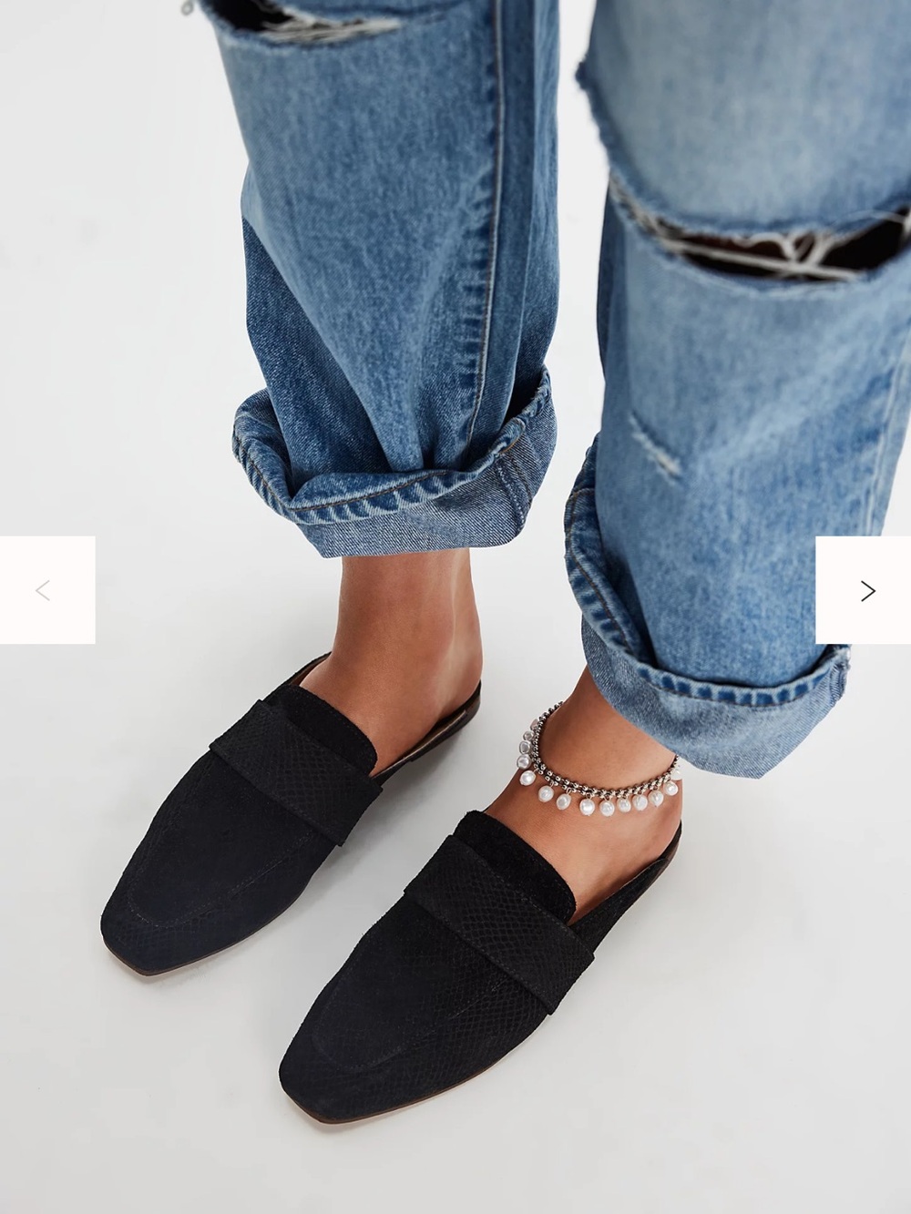 Free People At Ease Embossed Loafers